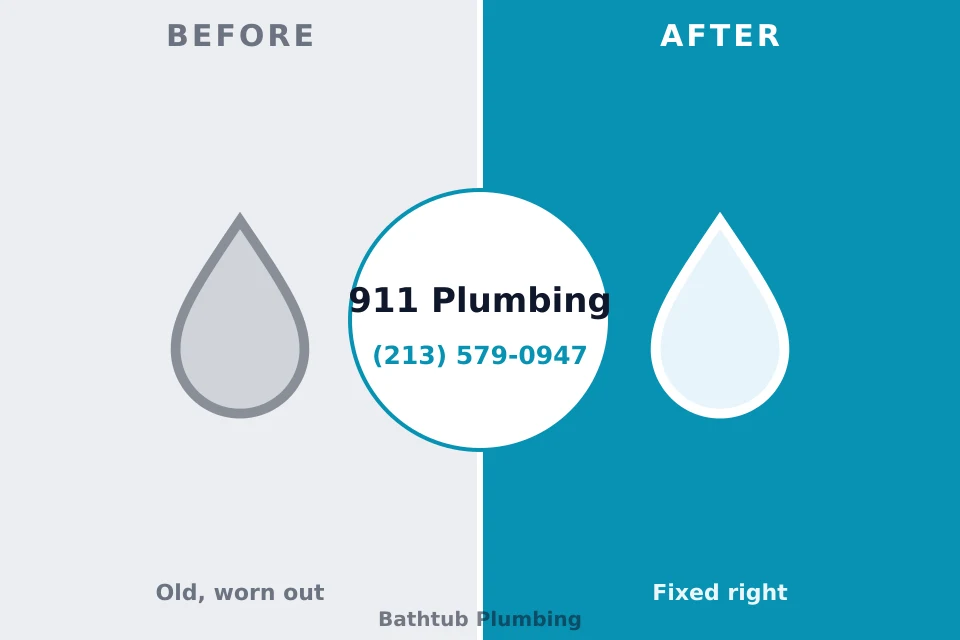 Before and after: plumbing repair Inniswold, LA